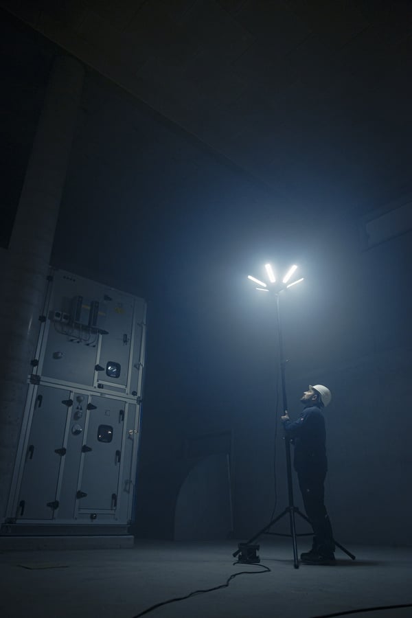 Miniatyrbillede 5 af 7: Brennenstuhl 9171410180 arbejdslys Sort LED 300 W