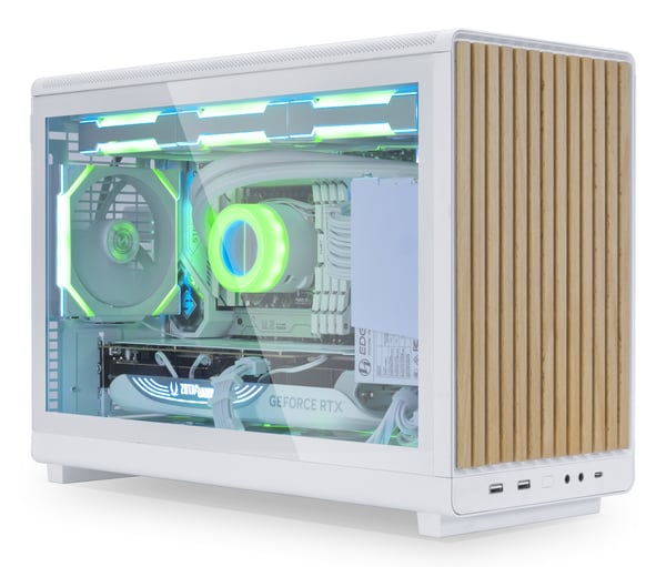 Lian Li A3-mATX Micro Tower Valkoinen, Puu