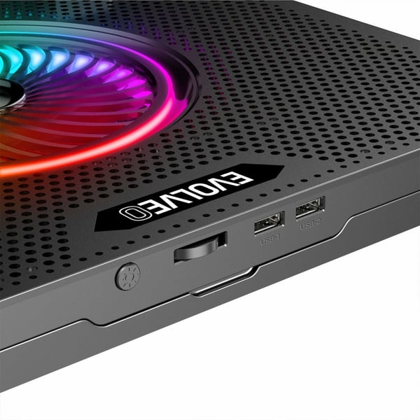 Evolveo ANIA16 køling til laptop 43,2 cm (17") 2500 rpm Sort