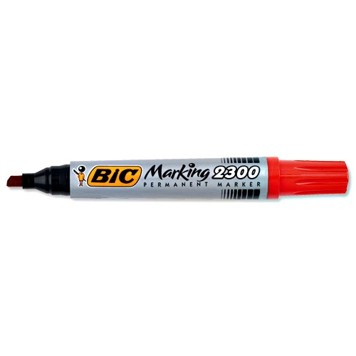 BIC Marking 2300 speedmarker Mejselspids Rød 12 stk