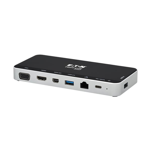 Pikkukuva 5 / 11: Tripp Lite U442-DOCK16-B kannettavien tietokoneiden telakka ja porttitoistin Langallinen USB 3.2 Gen 1 (3.1 Gen 1) Type-C Harmaa