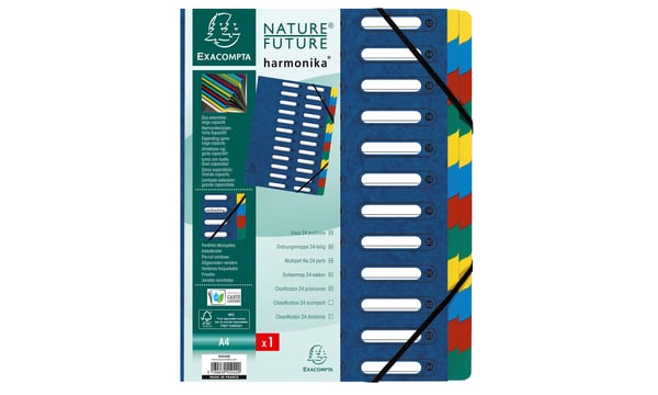 Exacompta 55242E faneskiller Numerisk faneindeks Karton Blå, Flerfarvet Exacompta 55242E faneskiller Numerisk faneindeks Karton Blå, Flerfarvet