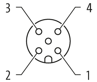 Murrelektronik 7000-40501-3310060 signalkabel 0,6 m Hvid