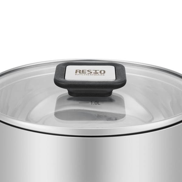 Resto Kitchenware Anser 1,6 L Pyöreä Musta, Ruostumaton teräs