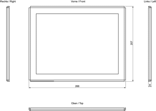 Siemens 6AV6671-3CS01-0AX0 6AV66713CS010AX0 SPS-Montagerahmen