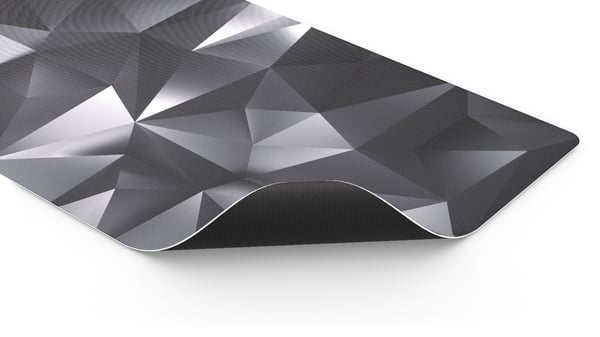 ENDORFY Crystal Black XL Gaming musemåtte Sort, Grå, Hvid