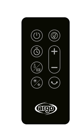 Argoclima 19107029 varmeapparat Indendørs Sort 2000 W