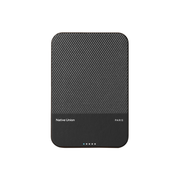 Native Union PB-5KMS-BLK-Q2 akku- ja paristolaturi 5000 mAh Langaton lataaminen Musta