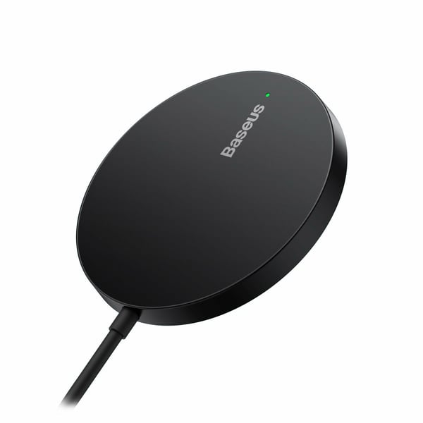 Miniatyrbillede 4 af 8: Baseus CCJJ040001 oplader til mobil enhed Hovedtelefoner, Mobiltelefon, Smartphone Sort USB Trådløs opladning Indendørs