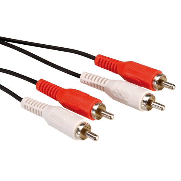 VALUE 11.99.4336 ljudkabel 5 m 2 x RCA Svart
