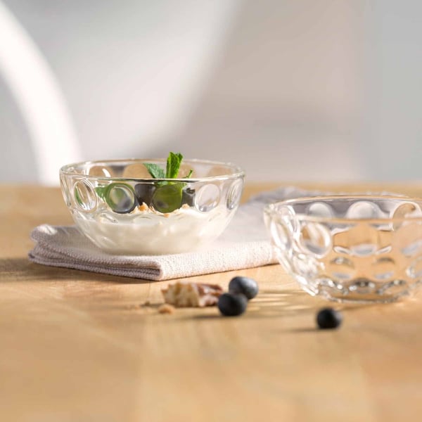 Miniatyrbillede 2 af 4: LEONARDO CUCINA OPTIC Suppeskål 0,1 L Rund Glas Transparent 4 stk