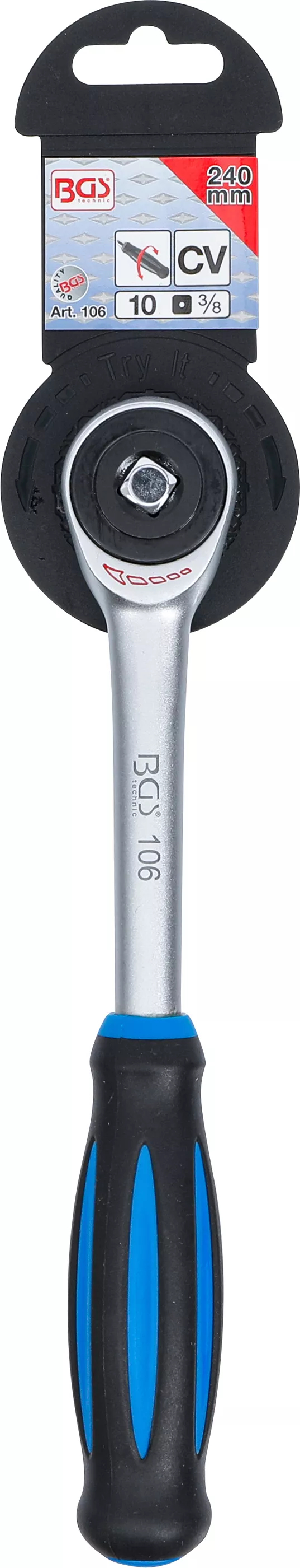 BGS technic Reversible Ratchet with Spinner Handle