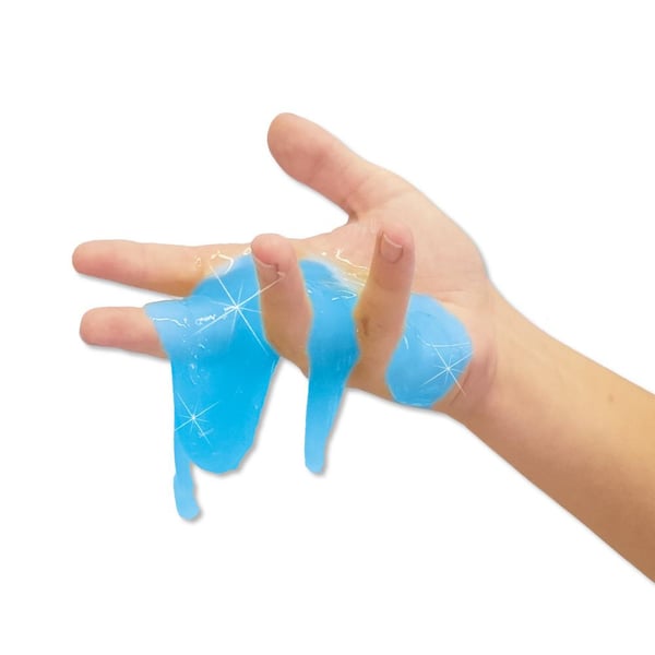 SES Creative Slime - Marble - Groen en blauwe slijm - Goed uitwasbaar – Kant en klare slijm om mee te spelen en ontdekken - Glutenvrij