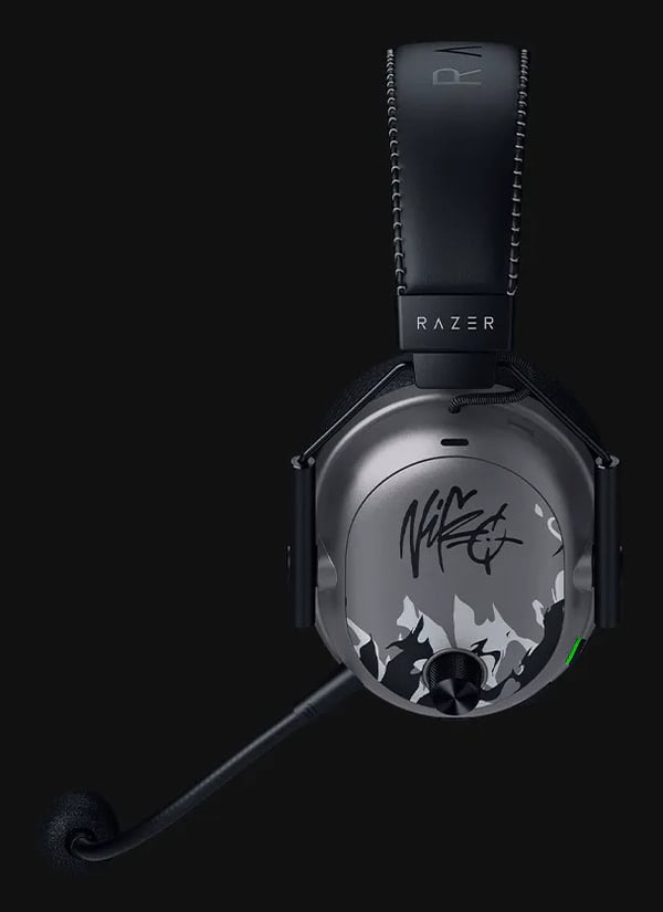 Razer Blackshark V3 Pro Niko Edition Headset Kabel & trådløs Spil USB Type-C Bluetooth Grå