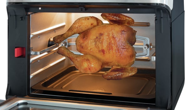 Miniatyrbild 6 av 6: ProfiCook PC-FR 1200 H Single 11 l Fristående 1500 W Varmluftsfritös Svart, Rostfritt stål