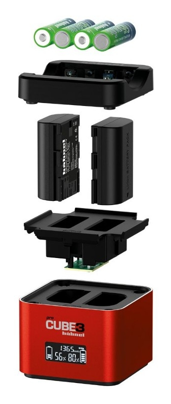 Hahnel ProCube3 batterioplader Batteri til digitalkamera USB