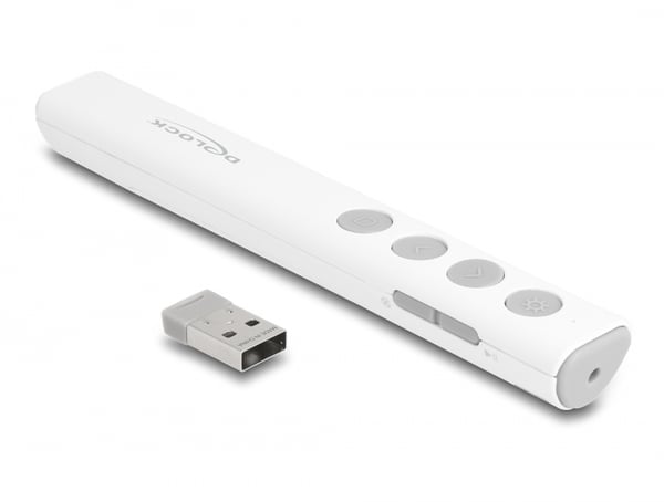 DeLOCK 64251 trådlösa presentatörer RF Vit