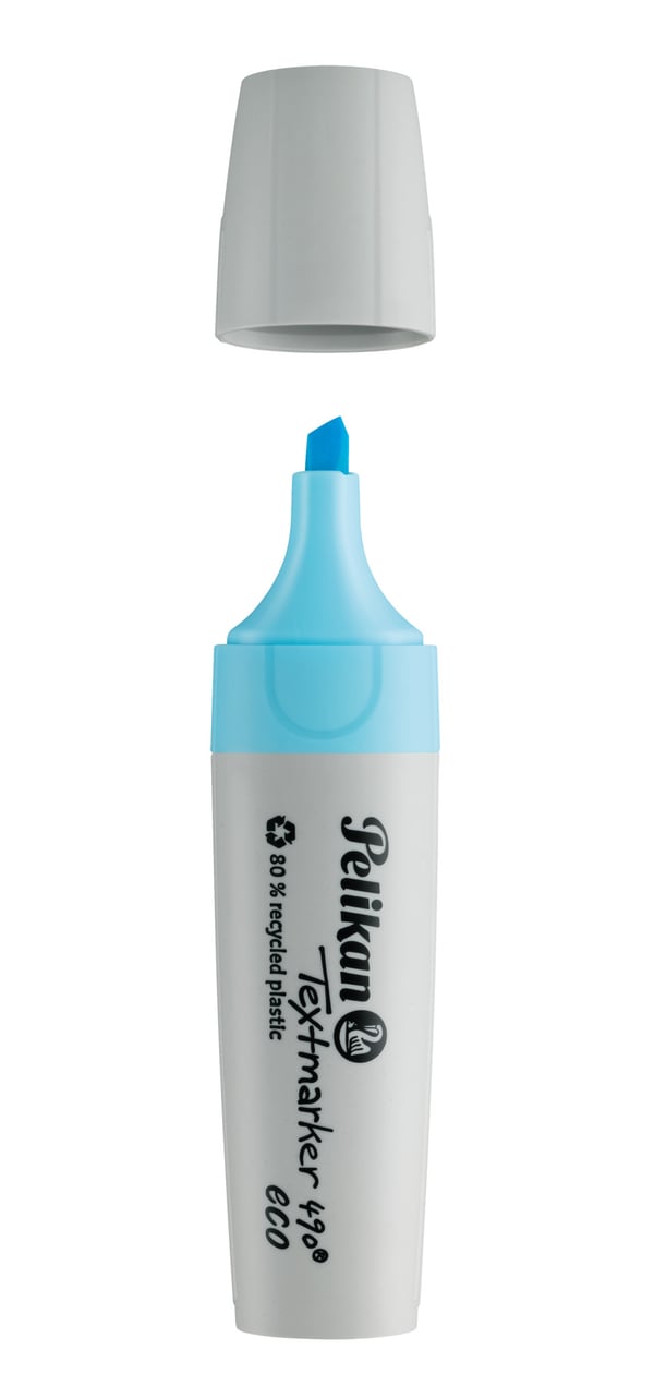 Pelikan Textmarker 490 eco speedmarker 10 stk Mejselspids Blå
