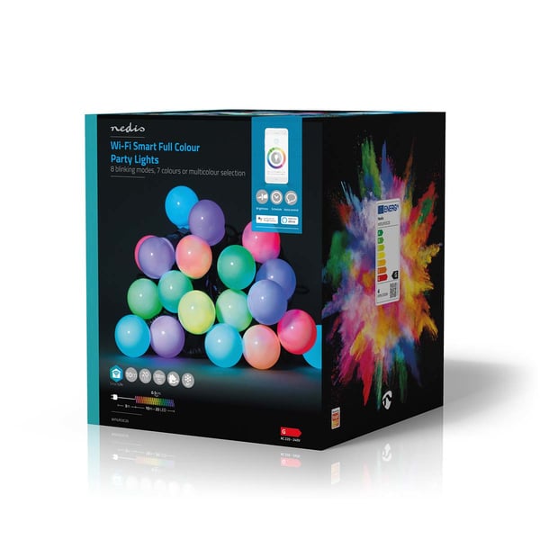 Miniatyrbild 8 av 8: Nedis LJUSSLINGA SMART WI-FI 10M / NEDIS WIFILP03C20 FÄRGGLAD WIFILP03C20