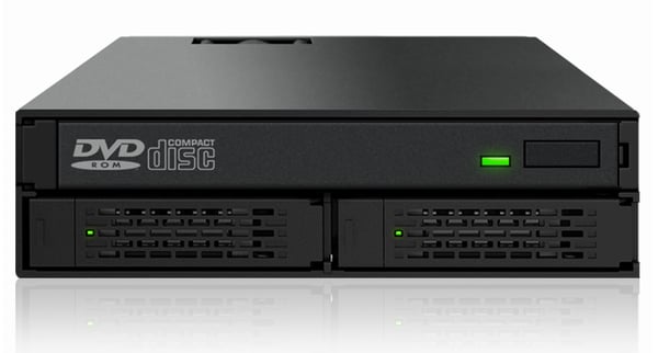 Miniatyrbild 3 av 6: Icy Dock MB994IPO-3SB drive bay-paneler 2x 2,5" Fack för datalagringsenhet Svart