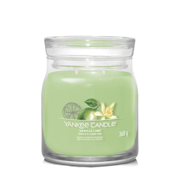 Yankee Candle Vanilla Lime vokslys Rund Rørsukker, Lime, Vanilie Grøn 1 stk