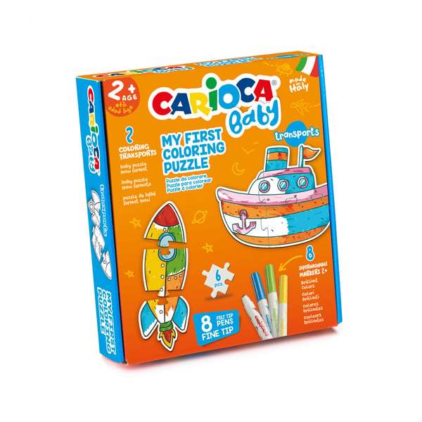 Carioca Coloring Puzzle Tranports BABY