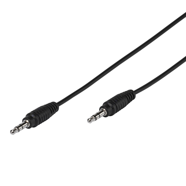 Vivanco 3.5mm, 1m ljudkabel 3,5mm Svart