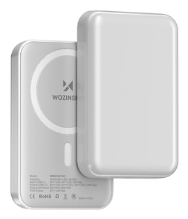 Miniatyrbillede 5 af 9: Wozinsky WRW349YWS Lithium polymer (LiPo) 10000 mAh Trådløs opladning Hvid