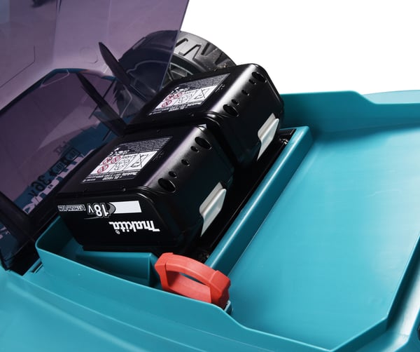 Makita DLM480Z gräsklippare Handgräsklippare Batteri Svart, Turkos
