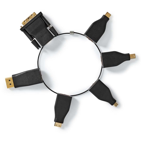 Nedis CCGB34999BK kaapelin sukupuolenvaihtaja DVI HDMI Musta