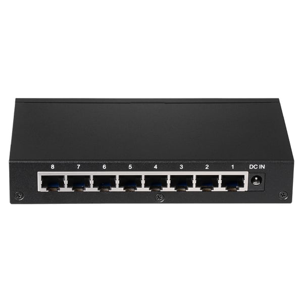Miniatyrbillede 4 af 5: Edimax GS-1008E V2 netværksswitch Ikke administreret Gigabit Ethernet (10/100/1000) Sort