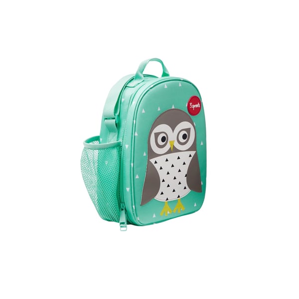 3 Sprouts Owl lunch bag Lunchväska PU skinn, Polyester Mintfärgad 1 styck