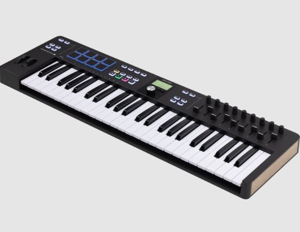 Miniatyrbillede 4 af 5: Arturia Keylab Essential 49 MK3 MIDI-keyboard 49 taster USB Sort, Hvid