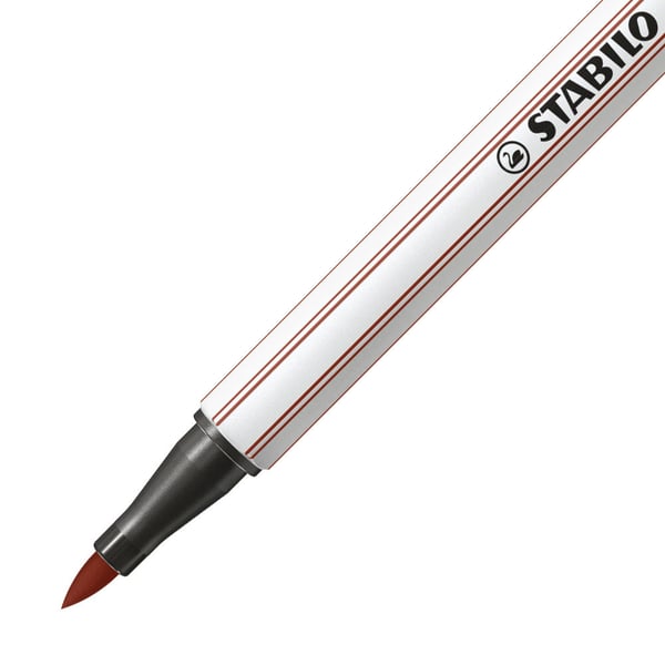 STABILO Pen 68 brush filtpen Brun 1 stk