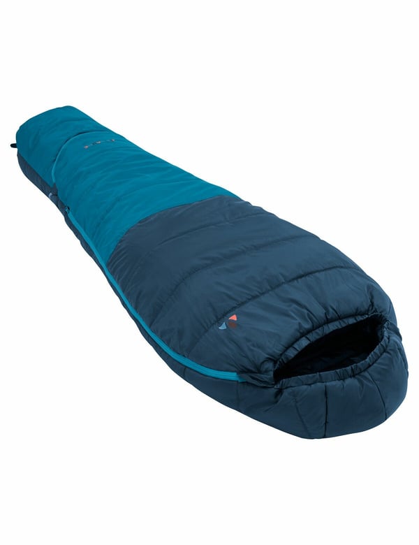 VAUDE Alpli Adjust 400 II Børn Mumietaske Polyester fiberfyld, Genanvendt polyester Blå