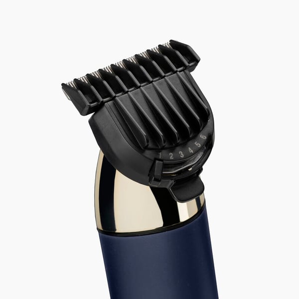 Miniatyrbild 3 av 6: BaByliss T992E skäggtrimmer Batteri 1,2 cm Våt och torr Svart, Blå, Guld