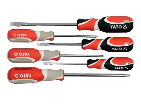 Yato YT-2668 käsikäyttöinen ruuvimeisseli Setti Tasapäinen ruuvimeisseli