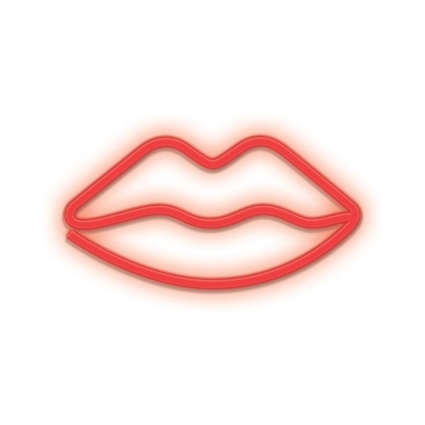 Pikkukuva 1 / 3: Forever Light Neon LED Light LIPS red Bat + USB FLNEO8 Koristevalohahmo