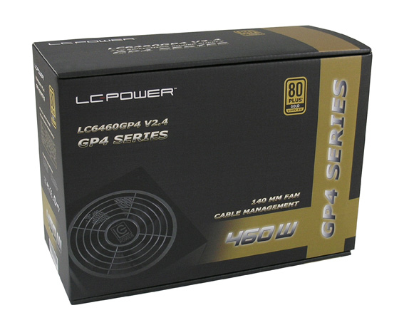LC-Power LC6460GP4 V2.4 strömförsörjningsenheter 460 W 20+4 pin ATX ATX Svart