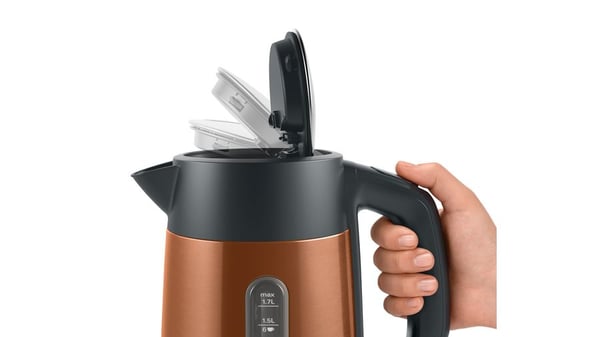 Bosch TWK4P439 vattenkokare 1,7 l 2400 W Svart, Guld
