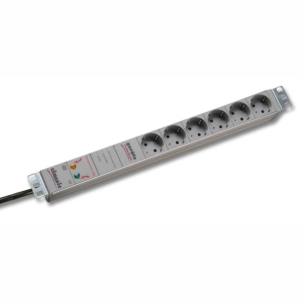 EFB Elektronik 691689 overspændingsbeskytter Grå 6 AC stikkontakt(er) 250 V 2 m