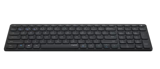 Miniatyrbillede 2 af 5: Rapoo 00215871 tastatur Kontor RF trådløs + Bluetooth QWERTY Engelsk Sort
