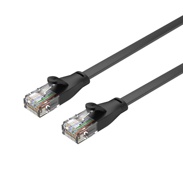 UNITEK C1813GBK netværkskabel Sort 15 m Cat6 U/UTP (UTP) Flad