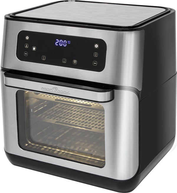 Miniatyrbild 1 av 6: ProfiCook PC-FR 1200 H Single 11 l Fristående 1500 W Varmluftsfritös Svart, Rostfritt stål