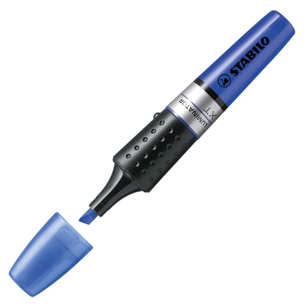 Miniatyrbillede 11 af 11: STABILO Luminator speedmarker 1 stk Mejselspids Blå