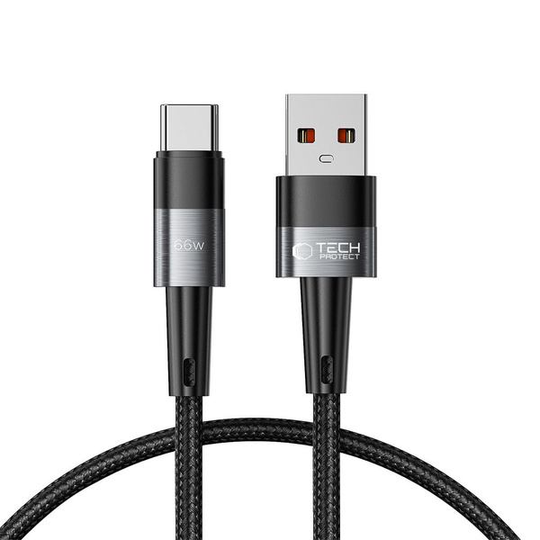 TECH-PROTECT ULTRABOOST TYPE-C-KABEL 66W/6A 50CM GRÅ