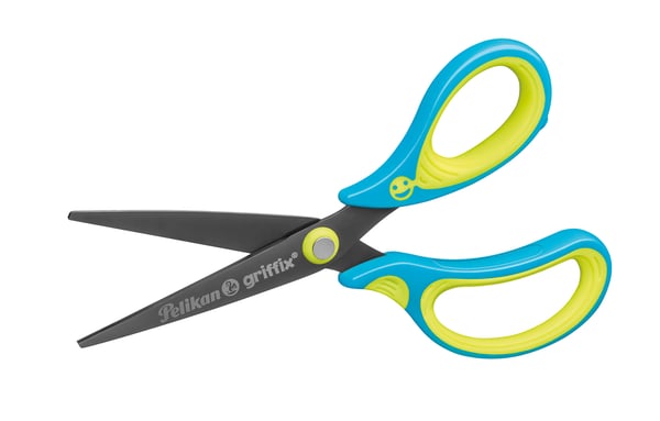 Pelikan 810272 konttorisakset Suora leikkuu Sininen, Lime
