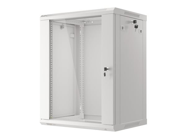 Lanberg WF01-6415-10S rack 15U Väggmonterad rack Grå