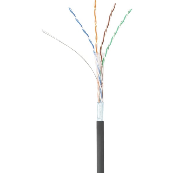 Renkforce RF-4732884 nätverkskablar Svart 5 m Cat5e F/UTP (FTP) Rund