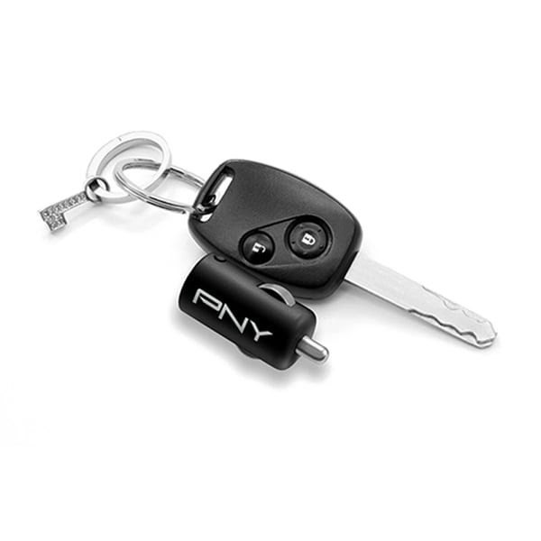 Miniatyrbillede 2 af 3: PNY P-P-DC-UF-K01-RB oplader til mobil enhed Universel Sort Cigartænder Automatisk